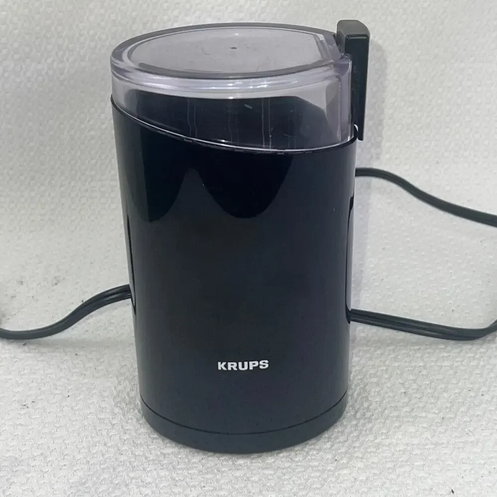 Krups Fast Touch Coffee Grinder Model 203-42 Black Electric Blade Tested Works